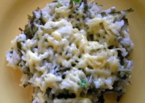 Рис с морской капустой и сельдереем