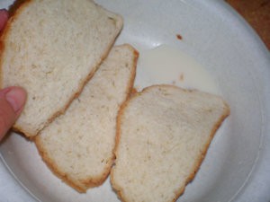 Размоченный хлеб для фарша