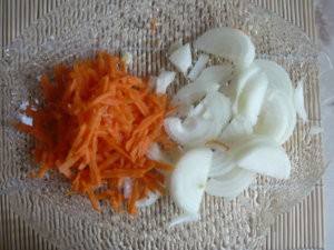 Лук с морковью для запекания
